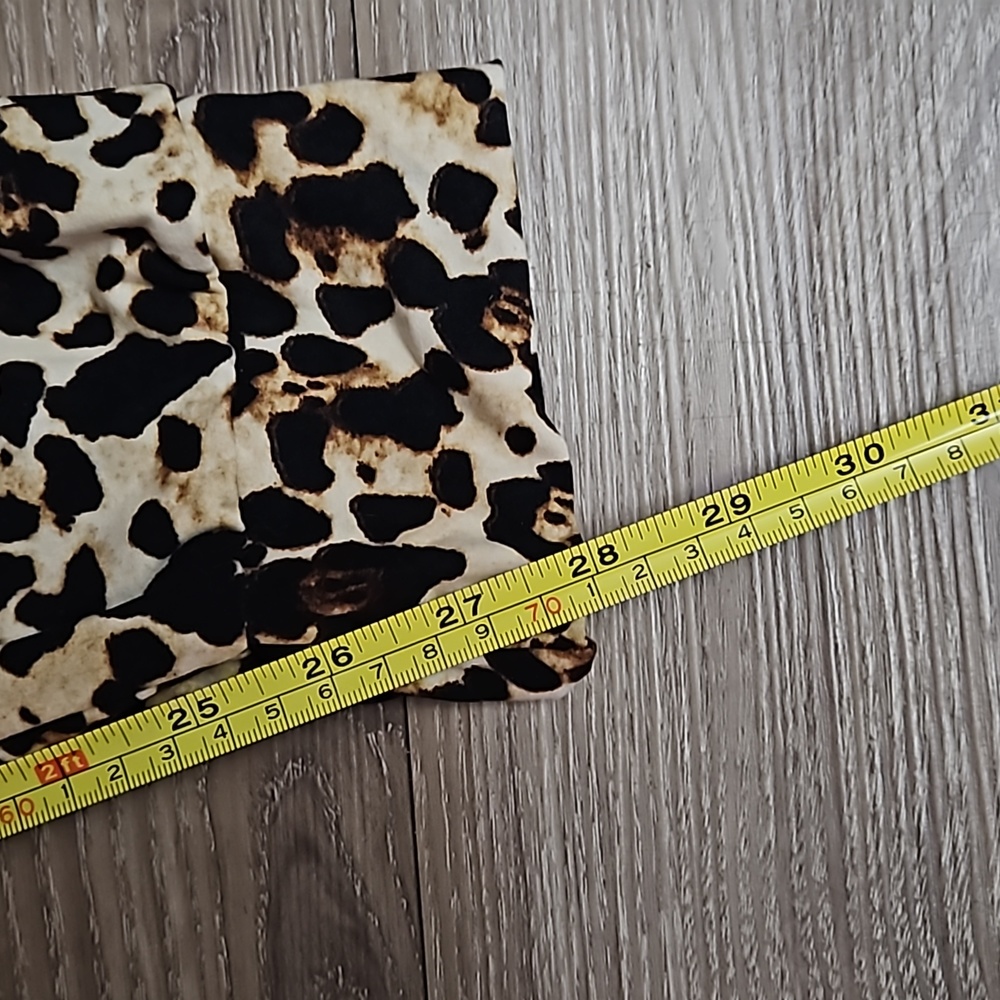 Leopard Print Joggers With Pockets Soft Material Stretchy Drawstring Waist - Picture 16 of 16